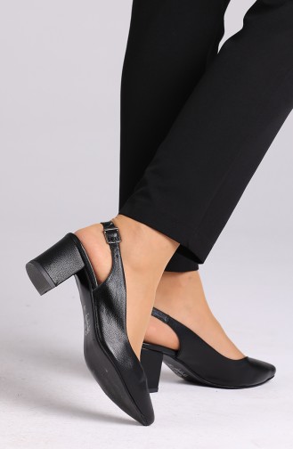 Black High-Heel Shoes 0611-09
