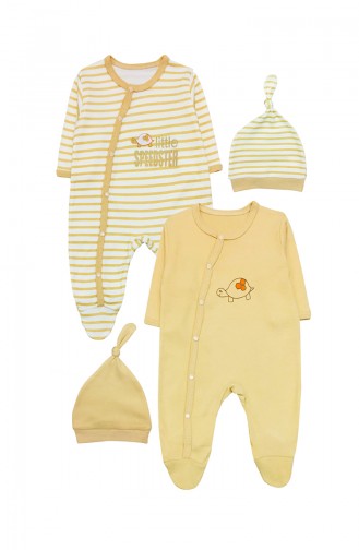 Beige Baby Overall 9407