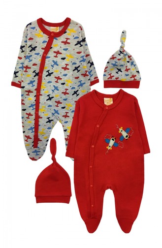 Red Baby Overall 0575