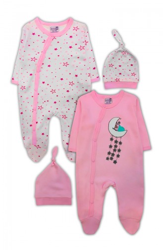 Pink Baby Overall 0576