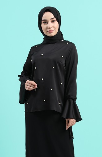 Blouse Noir 1018-01