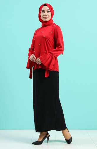 Red Blouse 1018-04