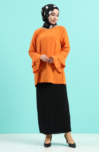 Orange Blouse 2012A-05