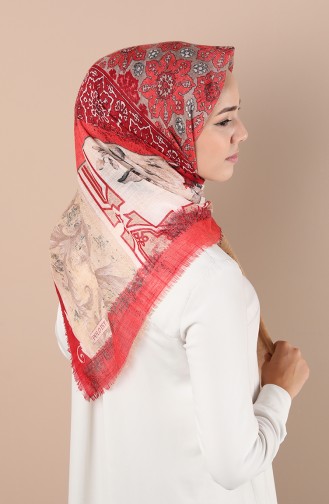 Coral Red Scarf 2946-13