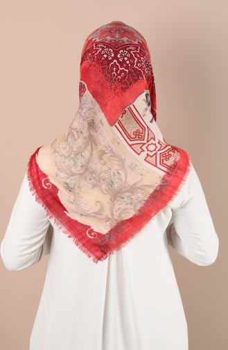 Coral Red Scarf 2946-13
