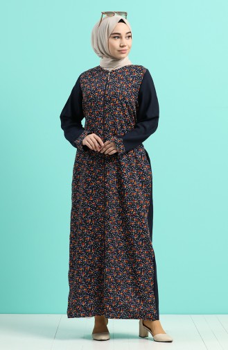 Abayas Bleu Marine 6060-01