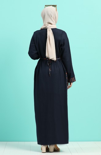 Dunkelblau Abayas 6060-01