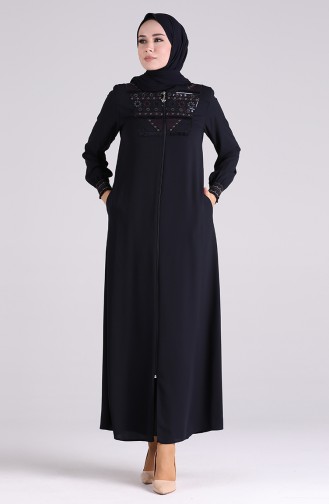 Navy Blue Abaya 2012-04