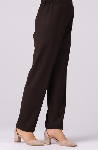 Elastic waist Pants 1983-07 Brown 1983-07