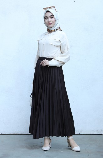 Brown Skirt 4217ETK-01