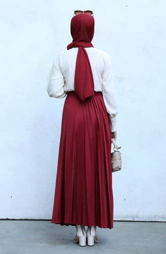 Claret Red Skirt 4217ETK-06