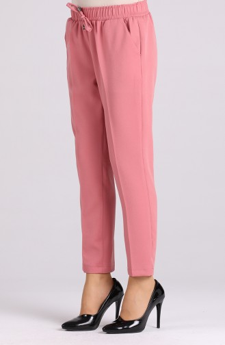 Straight Leg Trousers with Pockets 4006-10 Powder 4006-10