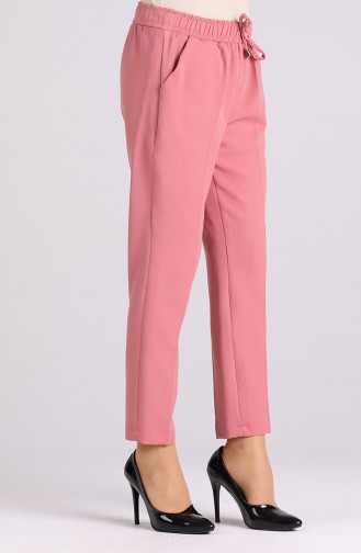 Straight Leg Trousers with Pockets 4006-10 Powder 4006-10