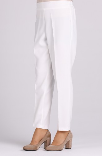 Pantalon Blanc 4007-02
