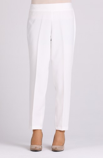 Pantalon Blanc 4007-02