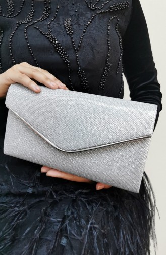 Silver Gray Portfolio Hand Bag 458111-208