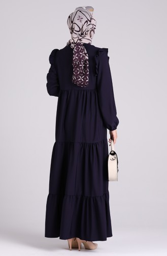 Dark Purple İslamitische Jurk 3100A-01