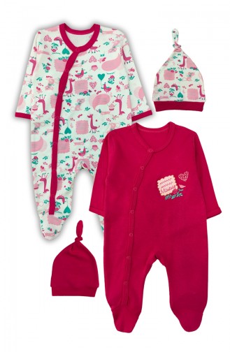 Fuchsia Baby Overalls 0231