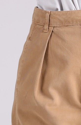 Cepli Mom Jeans Pantolon 1009-01 Camel