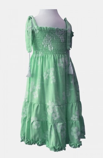 Robe Enfant Vert eau 0342