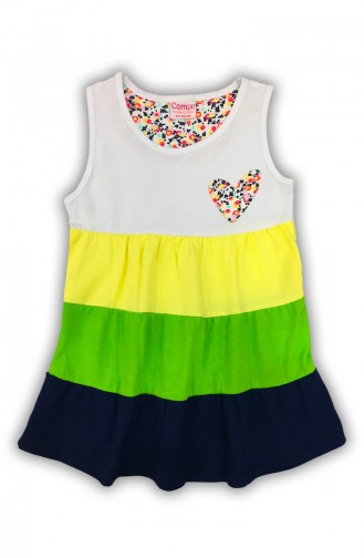 Sleeveless Girl s Dress H0419 Colorful 0419