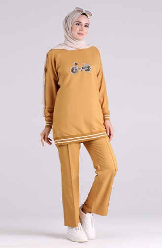 Stony Tunic Trousers Double Suit 0299-03 Mustard 0299-03