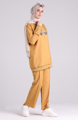 Stony Tunic Trousers Double Suit 0299-03 Mustard 0299-03