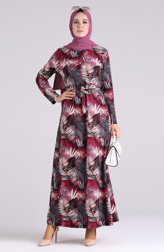Robe Hijab Plum 5709Y-02