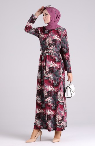 Robe Hijab Plum 5709Y-02