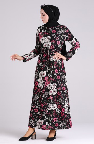Schwarz Hijab Kleider 5709Z02