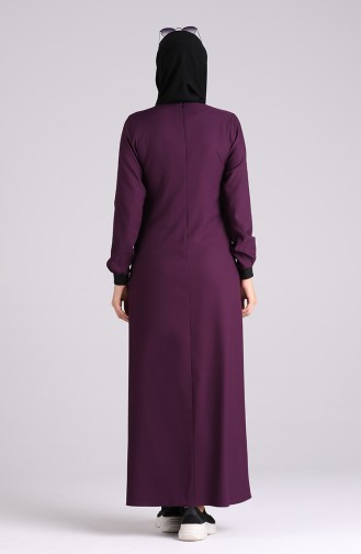 Purple Hijab Dress 0400-02