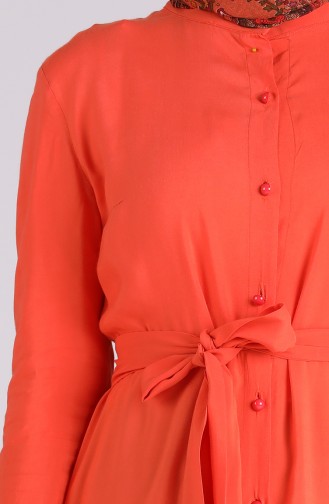 Orange Hijab Kleider 60181A-02