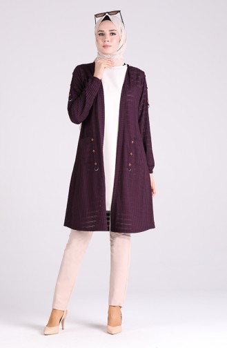 Lila Strickjacke 4671-05