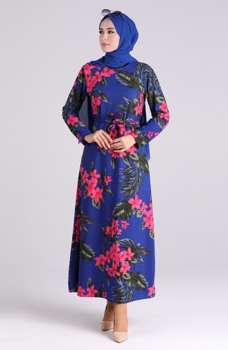 Robe Hijab Blue roi 5708U-02