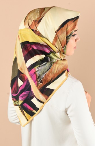 Aker S Twill Eşarp 6812-797-961 Açık Hardal