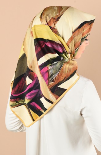 Aker S Twill Eşarp 6812-797-961 Açık Hardal