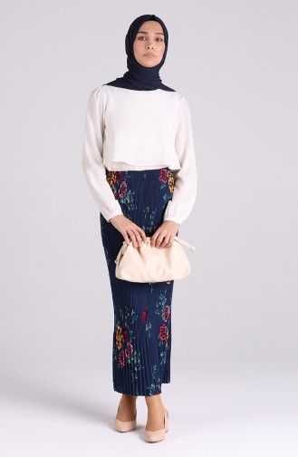 Navy Blue Skirt 1001-03