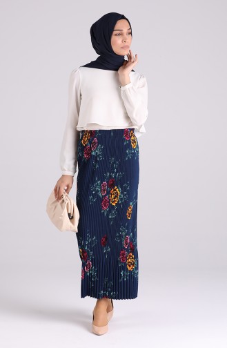 Navy Blue Skirt 1001-03