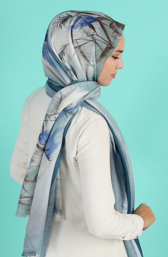 Oil Blue Sjaal 4980-04