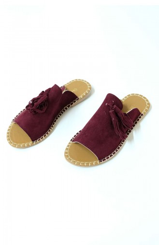 Claret Red Summer Slippers 2180-55