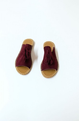 Claret Red Summer Slippers 2180-55