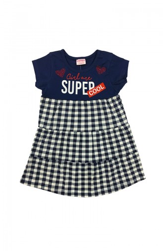 Robe Enfant Bleu Marine 0179