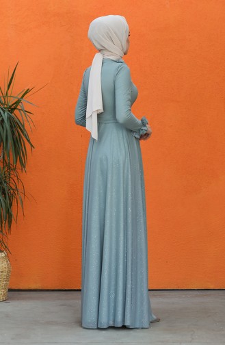 Silvery Evening Dress 4820-01 Sea Green 4820-01