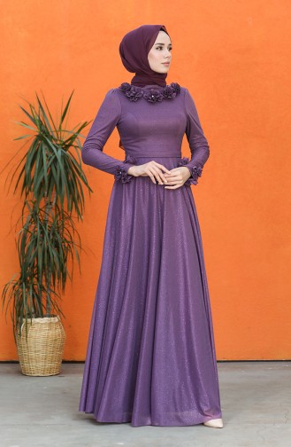 Purple İslamitische Avondjurk 4820-03