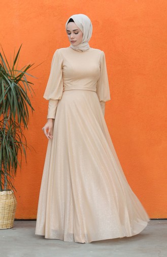 Silvery Evening Dress 4822-01 Salmon 4822-01