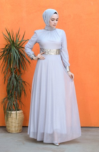 Habillé Hijab Gris 4220-01