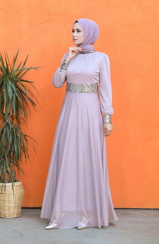 Lila Hijab-Abendkleider 4220-02