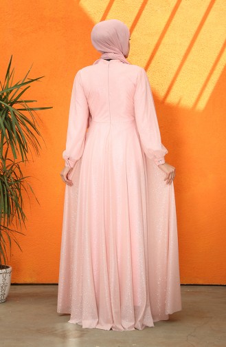 Purple Hijab Evening Dress 5067-03