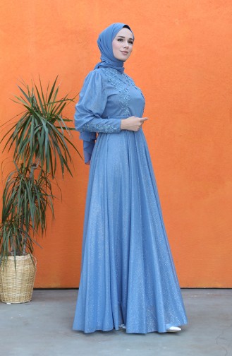 Habillé Hijab Indigo 5073-03