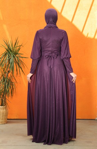 Lila Hijab-Abendkleider 5073-05